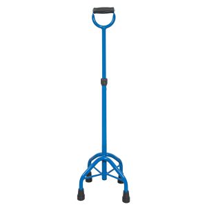 Μπαστούνι PREMIUM μπλε τετράποδο με κλειστή λαβή