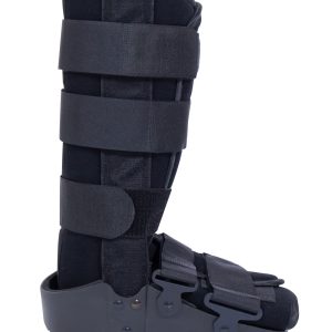 Μπότα Καταγμάτων Ψηλή Σταθερή, Μαύρη